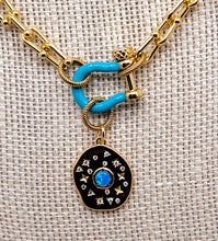 Load image into Gallery viewer, Blue and Gold Necklace
