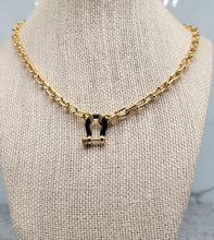 Load image into Gallery viewer, Gold and Black Necklace
