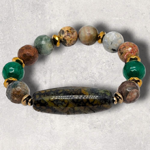 Load image into Gallery viewer, Green Jasper with Hematite
