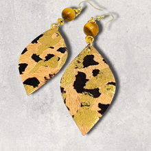 Load image into Gallery viewer, Pony Hair &amp; Tiger Eye Earrings
